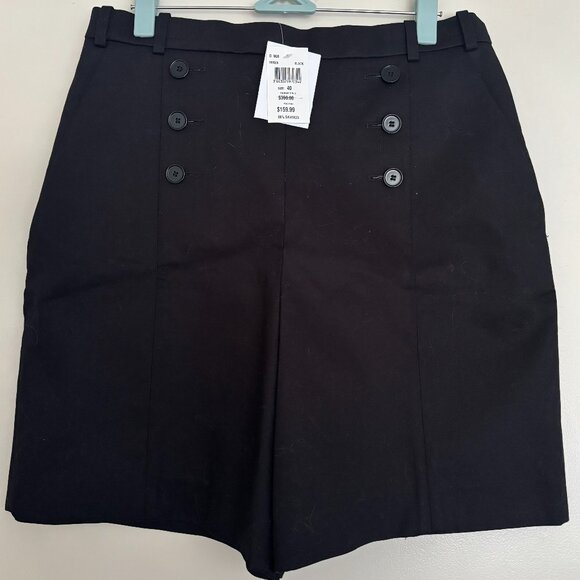 NWT Carven Black High Waisted Black Shorts (size 40) - Picture 1 of 3